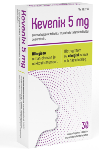 KEVENIX tabletti, suussa hajoava 5 mg 30 fol