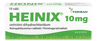 HEINIX 10 mg tabl, kalvopääll 10 fol