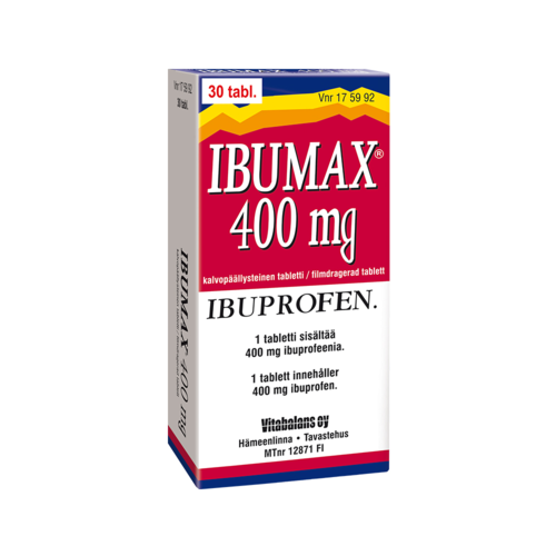 IBUMAX tabletti, kalvopäällysteinen 400 mg 30 fol
