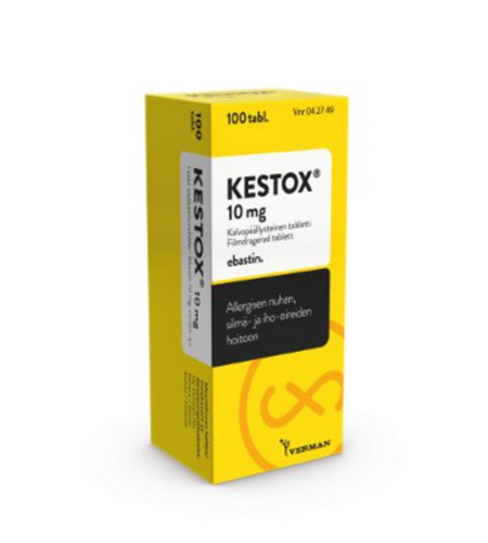 KESTOX tabletti, kalvopäällysteinen 10 mg 100 fol