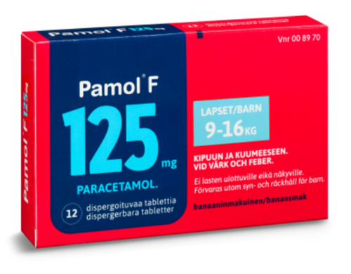 PAMOL F dispergoituva tabletti 125 mg 12 fol