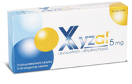 XYZAL tabletti, kalvopäällysteinen 5 mg 28 fol