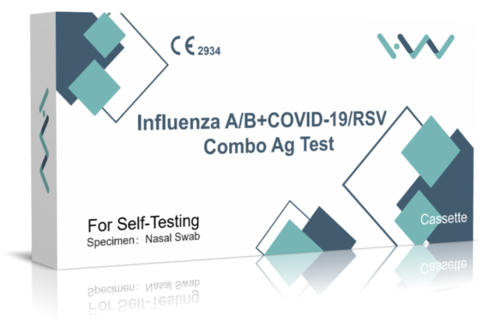 Influenssa A/B+COVID-19/RSV Combo Test 1 kpl
